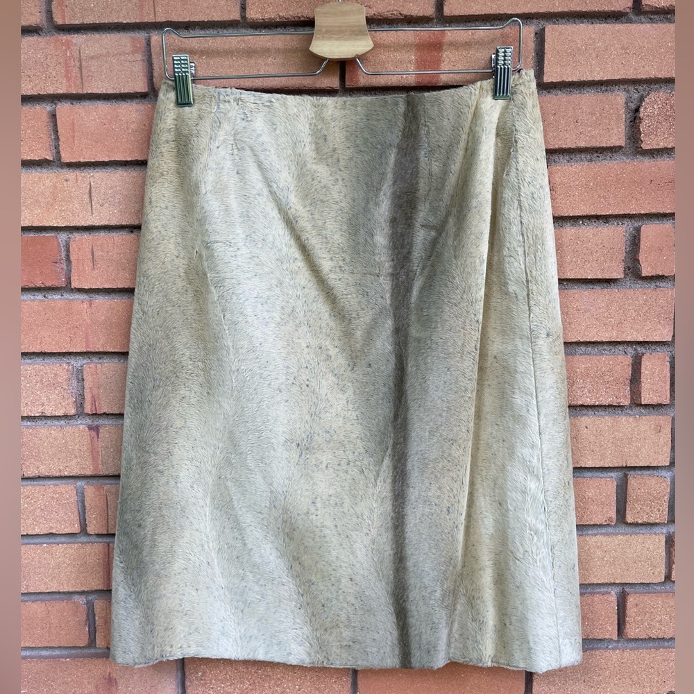 René Lezard Faux Fur Skirt Size 40